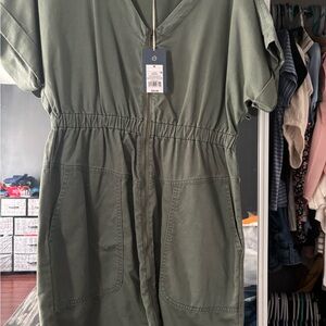 Target Asymmetrical Dress in Olive Green